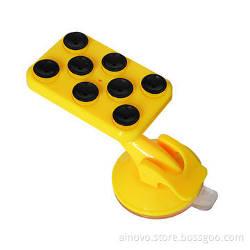 Plastic silicone, car mobile stand for mobile, iPod/iPhone/GPS/MP3 Players